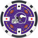Masterpieces, Inc. Minnesota Vikings 100-Piece Poker Chips Set