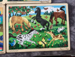 MELISSA and DOUG 6 wood puzzles