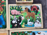 MELISSA and DOUG 6 wood puzzles