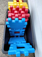 Li'L TYKES. Large 14" wide Building Blocks Waffle Blocks set