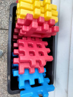 Li'L TYKES. Large 14" wide Building Blocks Waffle Blocks set