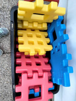 Li'L TYKES. Large 14" wide Building Blocks Waffle Blocks set