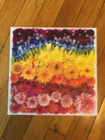 NEW Galison Flower Rainbow Puzzle