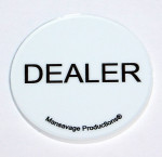Set of Dealer, Big Blind, Small Blind Texas Hold'em Poker Buttons