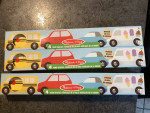 12 brand new Melissa doug town wooden vehicle cars