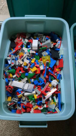 45lbs of LEGOs