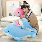 Dolphin Plush Stuffed Animal Big 32"