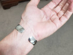 Vintage 1950s Sterling Silver ATO Fraternity 14.8g Cuff Bracelet