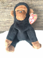 TY Congo Original Beanie Babies Gorilla Plush 1996