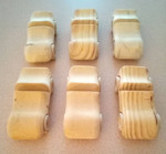 Wooden Race Cars- (6)