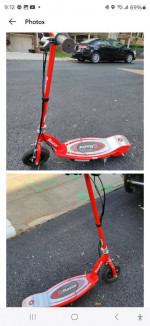 Razor E100 Kids Motorized 24V Electric- Powered Scooter Red