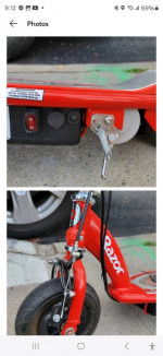 Razor E100 Kids Motorized 24V Electric- Powered Scooter Red