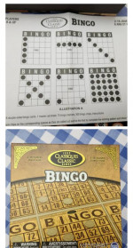 Classic Games Wood Bingo Set 2-18 Players New