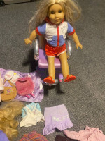 American girl doll and accessories