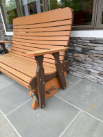 Amish outdoor glider