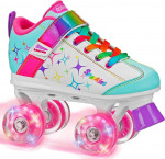 Roller Derby Sparkles Lighted Wheel Roller Skates Size 2
