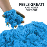 12lbs National Geographic Play Sand w Castle Molds Blue