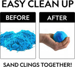 12lbs National Geographic Play Sand w Castle Molds Blue