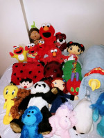 Stuffed Plush Animal Toy Teddy Bear Monkey Etc. Some Move Talk Sing