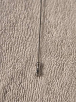 Vintage Silver-Tone Stick Pin w Two Sided Face and Glass Beads OBO
