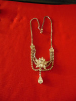VINTAGE SILVER TONE  RHINESTONE COLLAR NECKLACE