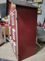 Wood dollhouse vintage 35in