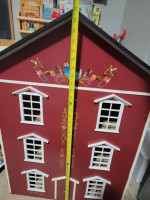 Wood dollhouse vintage 35in