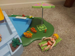 Playmobil pool with water slide