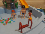 Playmobil pool with water slide