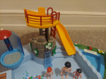Playmobil pool with water slide