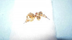 RUBY RED PIERCED EAR RINGS