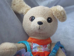 BESTEVER 12" PLUSH PUPPY POP BELL BOTTOM JEANS AND PLATFORM SHOES VINT