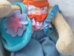 BESTEVER 12" PLUSH PUPPY POP BELL BOTTOM JEANS AND PLATFORM SHOES VINT