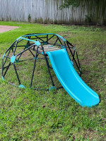 KIDS Yard Climbing Dome with Slide &  Picnic Table