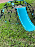 KIDS Yard Climbing Dome with Slide &  Picnic Table