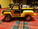 VINTAGE 1970'S TONKA YELLOW RALLY FLARESIDE METAL PICKUP ROLLING 9-INCH