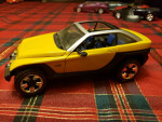 Matchbox Die Cast 1:18 The Jeepster Concept yellow 37787 motor trend collection