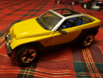 Matchbox Die Cast 1:18 The Jeepster Concept yellow 37787 motor trend collection