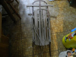 wood snow sled