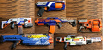 NERF Dart Gun Collection (Combo Set, Including dart/ball ammo and mags