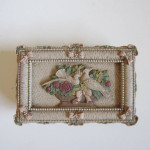 BEAUTIFUL JEWLERY BOX with MIRROR and TRAY...