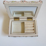 BEAUTIFUL JEWLERY BOX with MIRROR and TRAY...