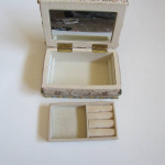 BEAUTIFUL JEWLERY BOX with MIRROR and TRAY...