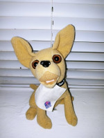 Vintage 90s Talking Dog Plush Stuffed Animal Toy