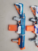 Two NERF Retaliator Dart Blasters