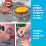 Step 2 play kitchen with SOUND with felt play food and apron