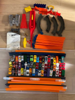 Hot Wheels 55+ cars / Workshop / 55’ of track