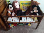 Vintage doll crib