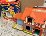 Vintage Fisher Price Little People Tudor House with pool