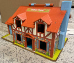 Vintage Fisher Price Little People Tudor House with pool